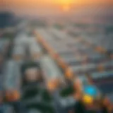 Aerial view of Al Barsha 1 showcasing its residential areas