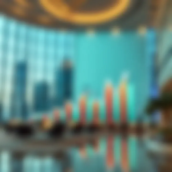 Market trends graph for real estate in Dubai