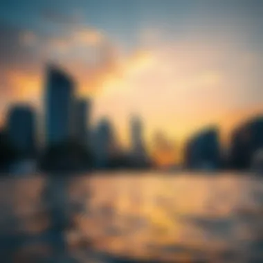 Al Sheba Skyline at Sunset Modern skyline featuring Al Sheba's buildings against the Dubai sunset