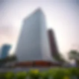 Architectural perspective of Arjaan Office Tower showcasing its modern design