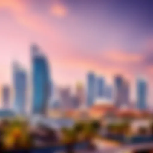 Stunning skyline view of Dubai showcasing modern architecture