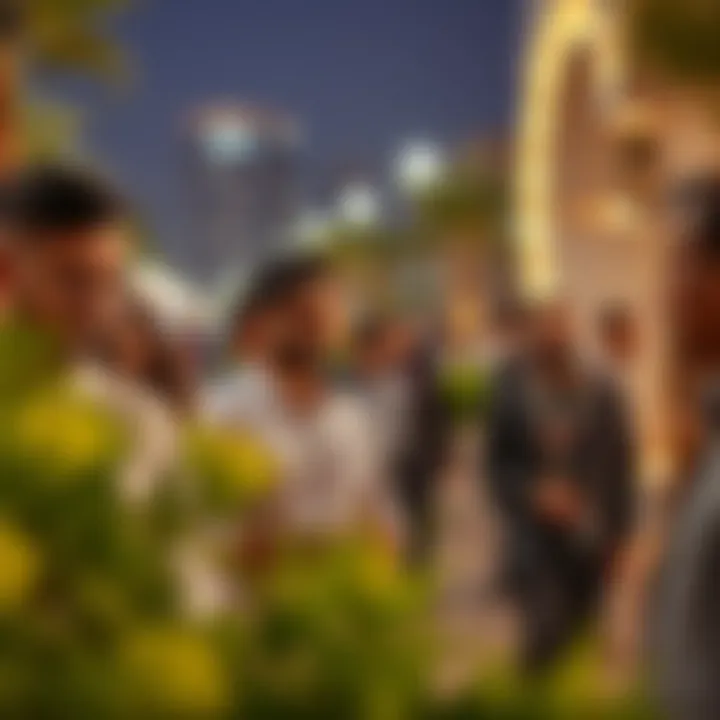 Community event in معارض العوير highlighting local engagement