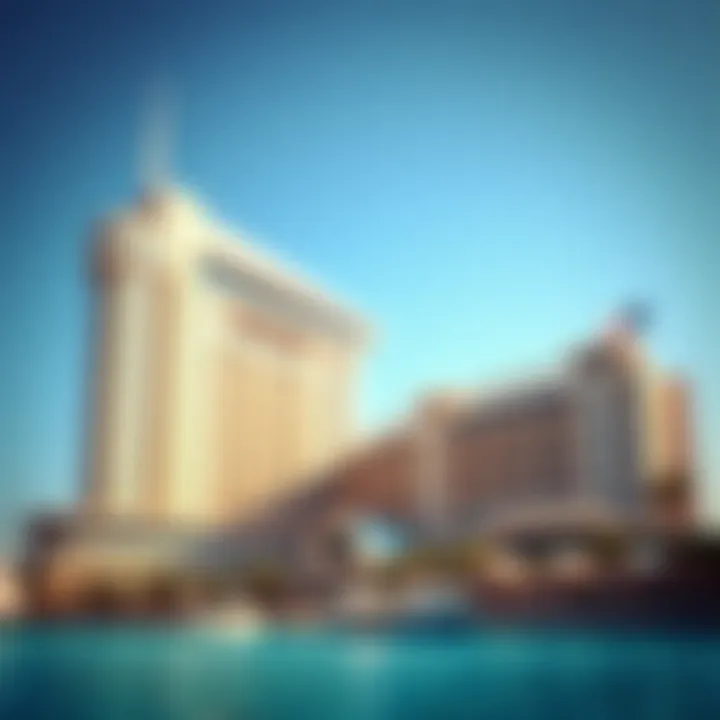 The stunning facade of the Atlantis, The Palm resort