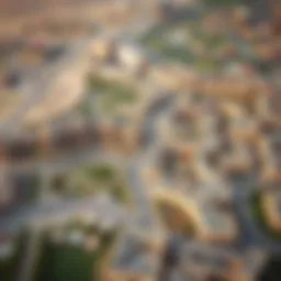 Aerial view of Barashi showcasing its unique landscape and urban layout