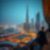 Luxurious skyline view of Dubai