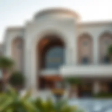 Architectural details of برج النور الشارقة showcasing modern design