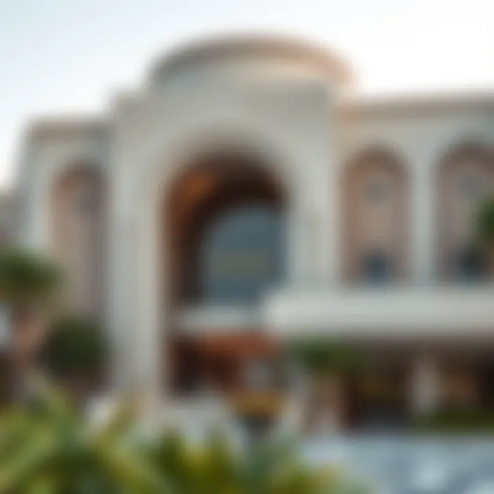 Architectural details of برج النور الشارقة showcasing modern design