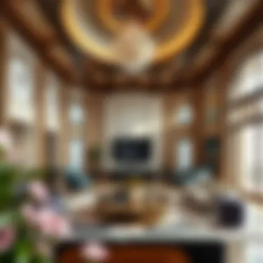 Opulent interiors of a high-end property in Dubai