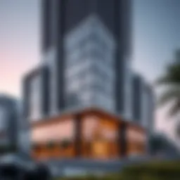 Exterior view of Dania Building 4 showcasing its modern architecture