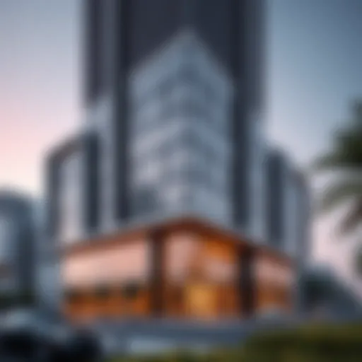 Exterior view of Dania Building 4 showcasing its modern architecture