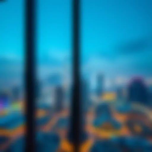 Stunning skyline view from a luxury apartment in Dubai