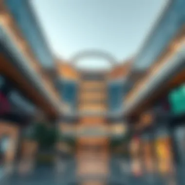 Stunning architectural design of Dubai Hill Mall showcasing modern aesthetics