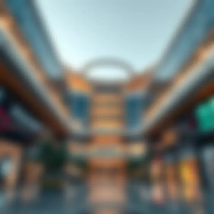 Stunning architectural design of Dubai Hill Mall showcasing modern aesthetics