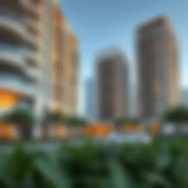 Modern Architectural Design in Dubai Modern apartment complex showcasing unique architectural design