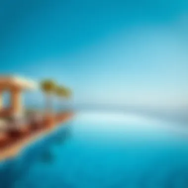 Infinity pool overlooking the Arabian Gulf at a Dubai hotel