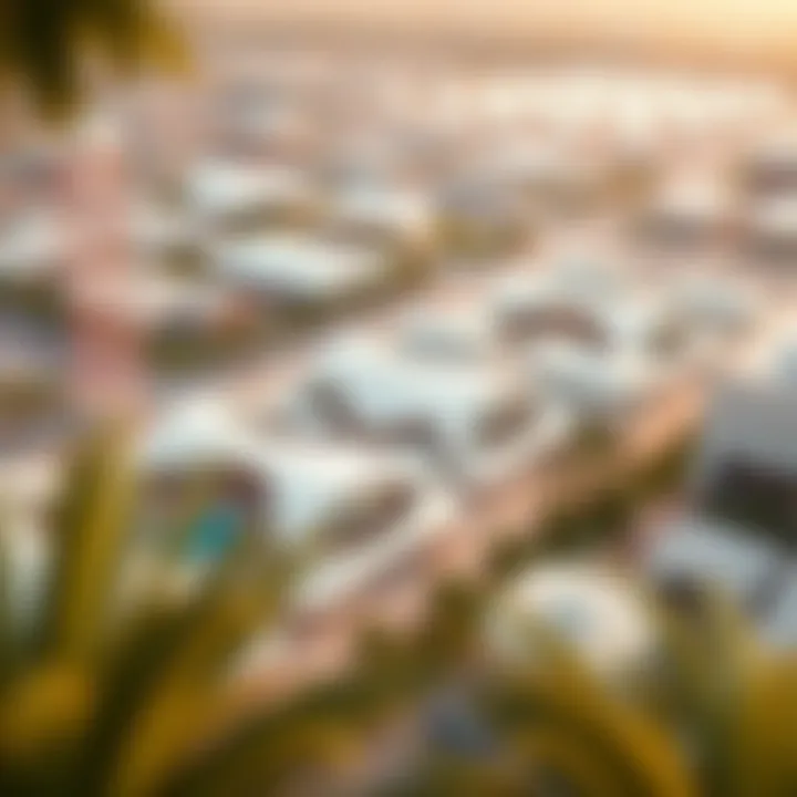 Aerial view of Expo 2020 site showcasing architectural innovations