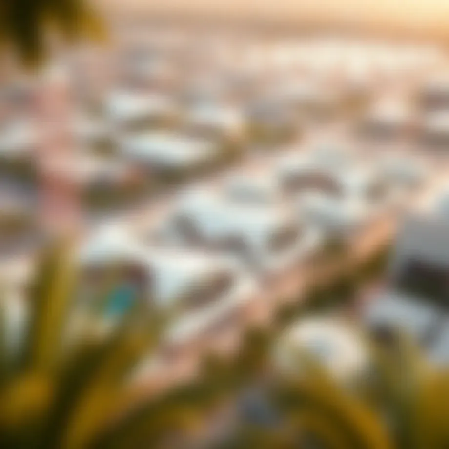 Aerial view of Expo 2020 site showcasing architectural innovations