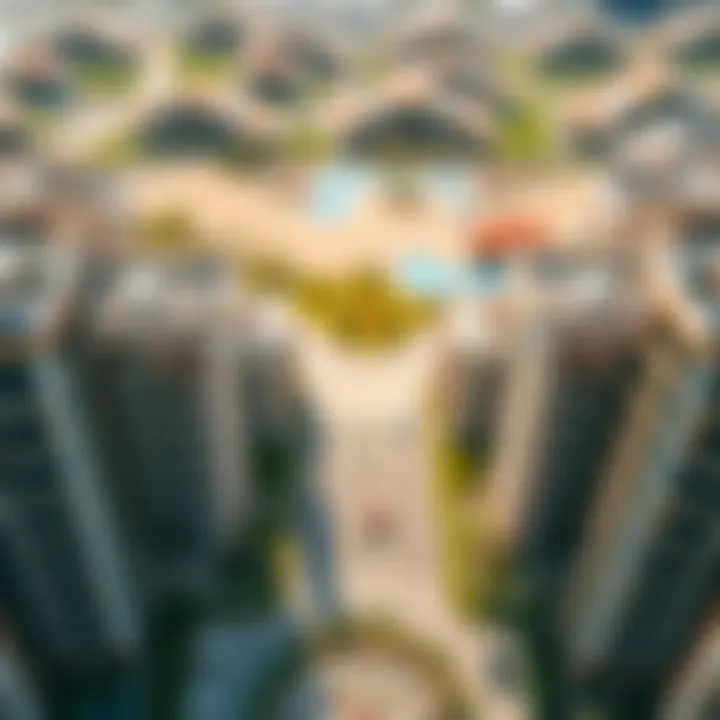 Aerial view of luxury residential developments in Dubai