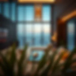 Luxurious penthouse featuring modern design and breathtaking views