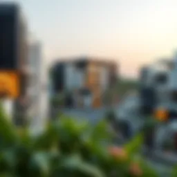 Stunning view of Golf Views community in JLT, showcasing modern architecture