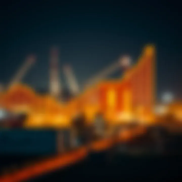 Graph depicting investment trends in Sharjah's industrial sector