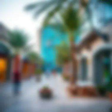 Vibrant community spaces within Nakheel International City.