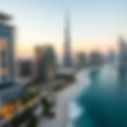 Stunning skyline showcasing new architectural developments in Dubai.