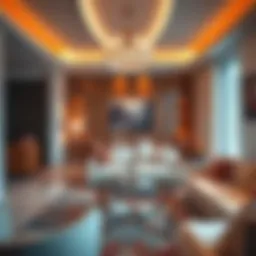 Stylish one-bedroom apartment interior in Al Qusais