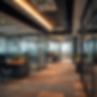 Contemporary workspace showcasing versatile partition solutions