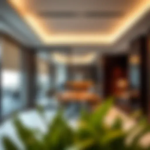 Elegant partitioned office space highlighting innovative design