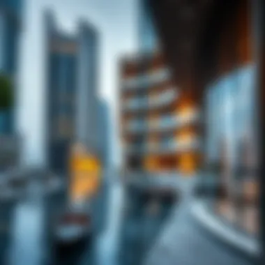 A thriving real estate market in an urban setting