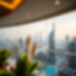 Panoramic view of Dubai skyline showcasing modern apartments