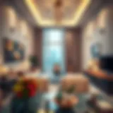 Modern one-bedroom apartment in Al Nahda showcasing elegant interior design