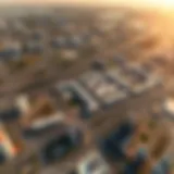 Aerial view of Safadi Motor City showcasing its sprawling layout