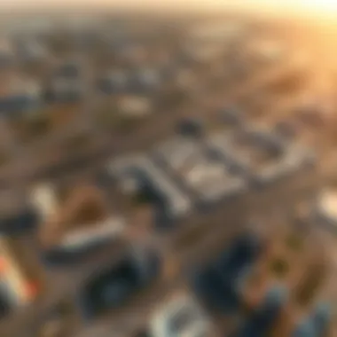 Aerial view of Safadi Motor City showcasing its sprawling layout