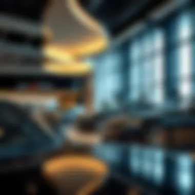 Interior of a luxury car showroom in Safadi Motor City