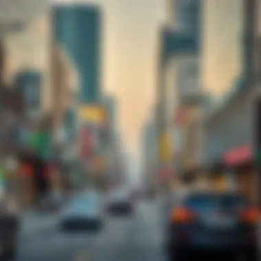 Modern commercial establishments lining Salah Al-Din Street illustrating its economic vitality