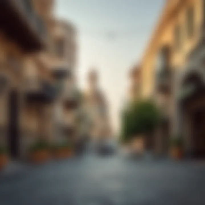 Cultural landmarks at Salah Al-Din Street highlighting the area's rich heritage