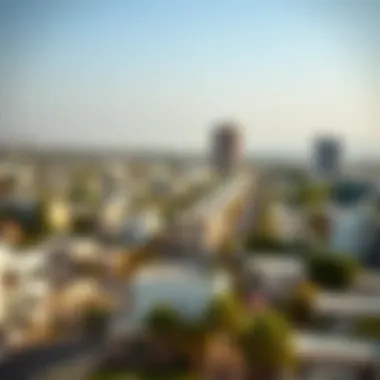 Panoramic view of Al Nahda neighborhood highlighting its urban landscape