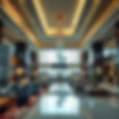 Luxurious lobby interior showcasing modern design