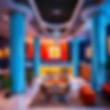Interior Spaces at Sky Zone Interior of Sky Zone highlighting its vibrant community spaces