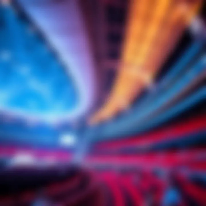 Event setup at Etihad Arena illustrating its versatile usage