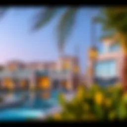 Panoramic view of Al Furjan Villas showcasing the architectural elegance