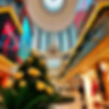 The vibrant atmosphere at the Dubai Mall, showcasing luxury shopping