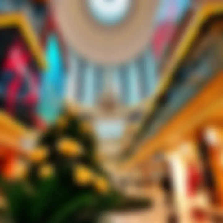 The vibrant atmosphere at the Dubai Mall, showcasing luxury shopping