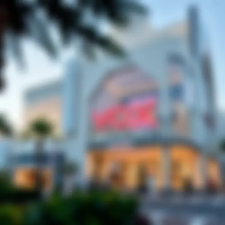 Exterior view of Vox Emirates Mall showcasing modern architecture
