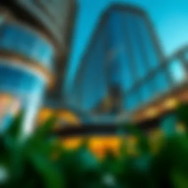 An artistic representation of Sparkle Tower's architectural features and design