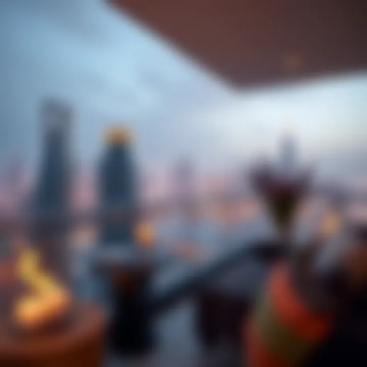 Stunning skyline view from a two-bedroom apartment balcony