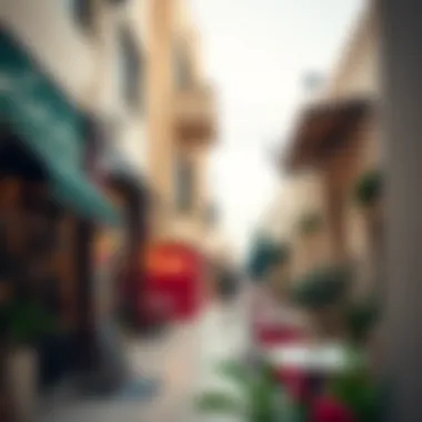 Trendy cafes and boutiques in Umm Sheif's neighborhoods