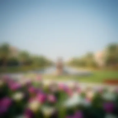 Serene Landscapes of Verona Damac Hills A beautifully landscaped park within the Verona Damac Hills community